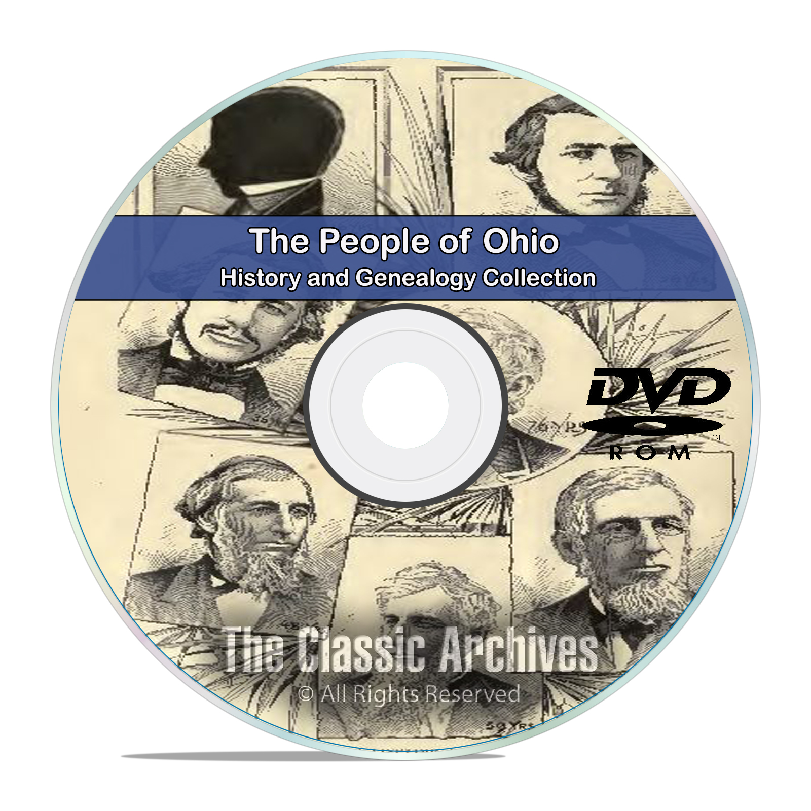 Ohio OH, People Cities Towns, History and Genealogy 104 Rare Books DVD